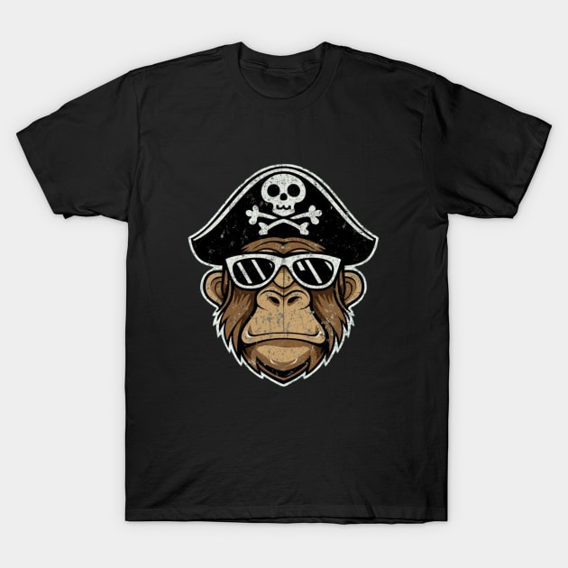 Monkey like a Pirate T-Shirt by Signum